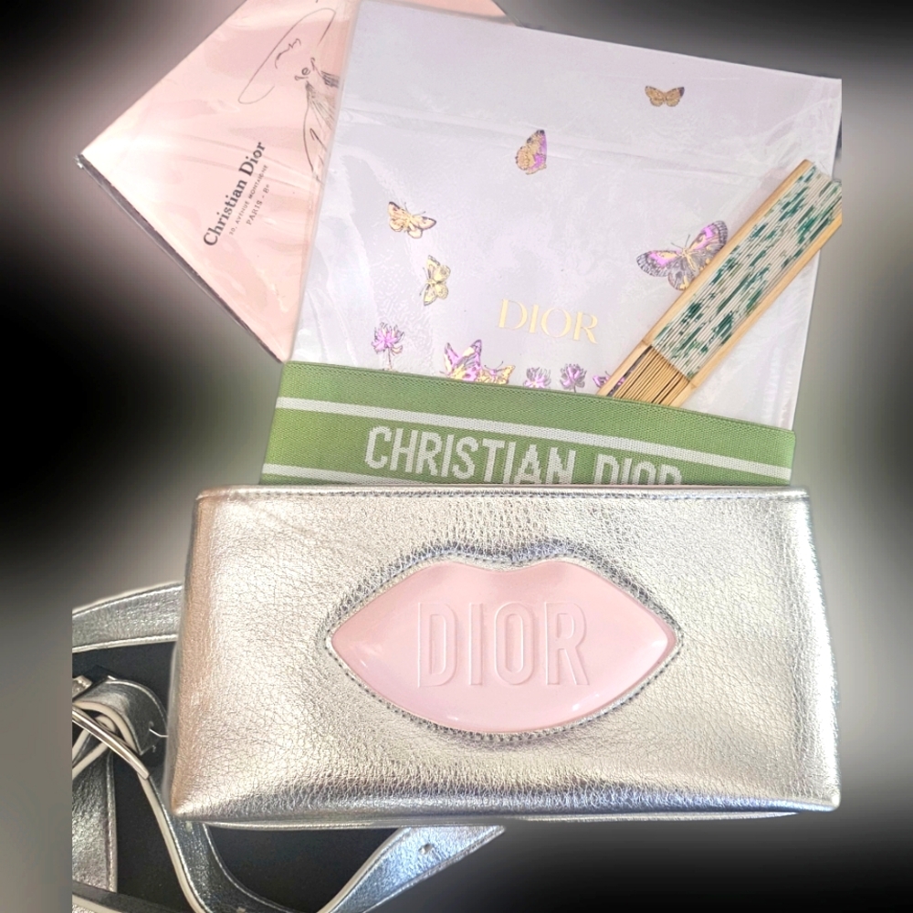DIOR BUNDLE!! w/2 Notebooks, Hand Fan,and Belt Bag!!